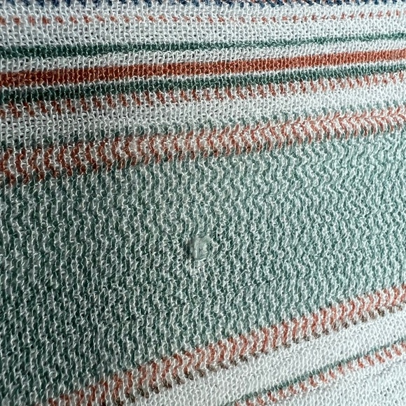 ODDY Tie-Front Multiple Pattern Blouse High Low Hem Size M - Picture 7 of 8